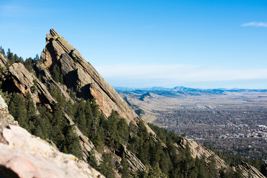 Boulder et les Flatirons