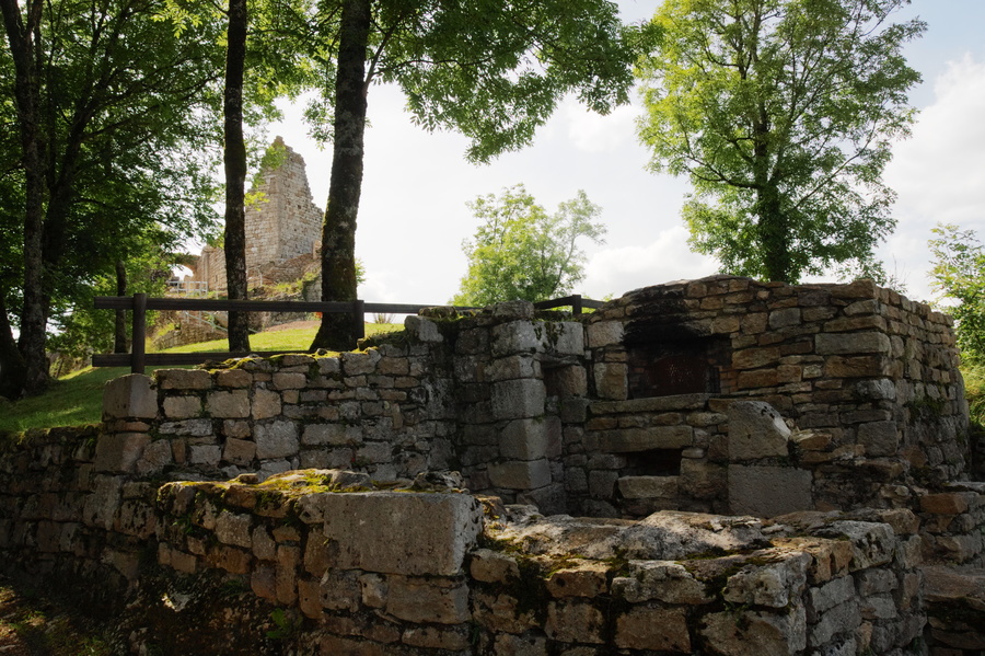 Bourg et château de Montfaucon
