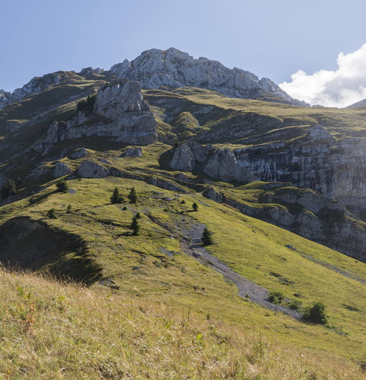Au dessus du col de l'Aulp