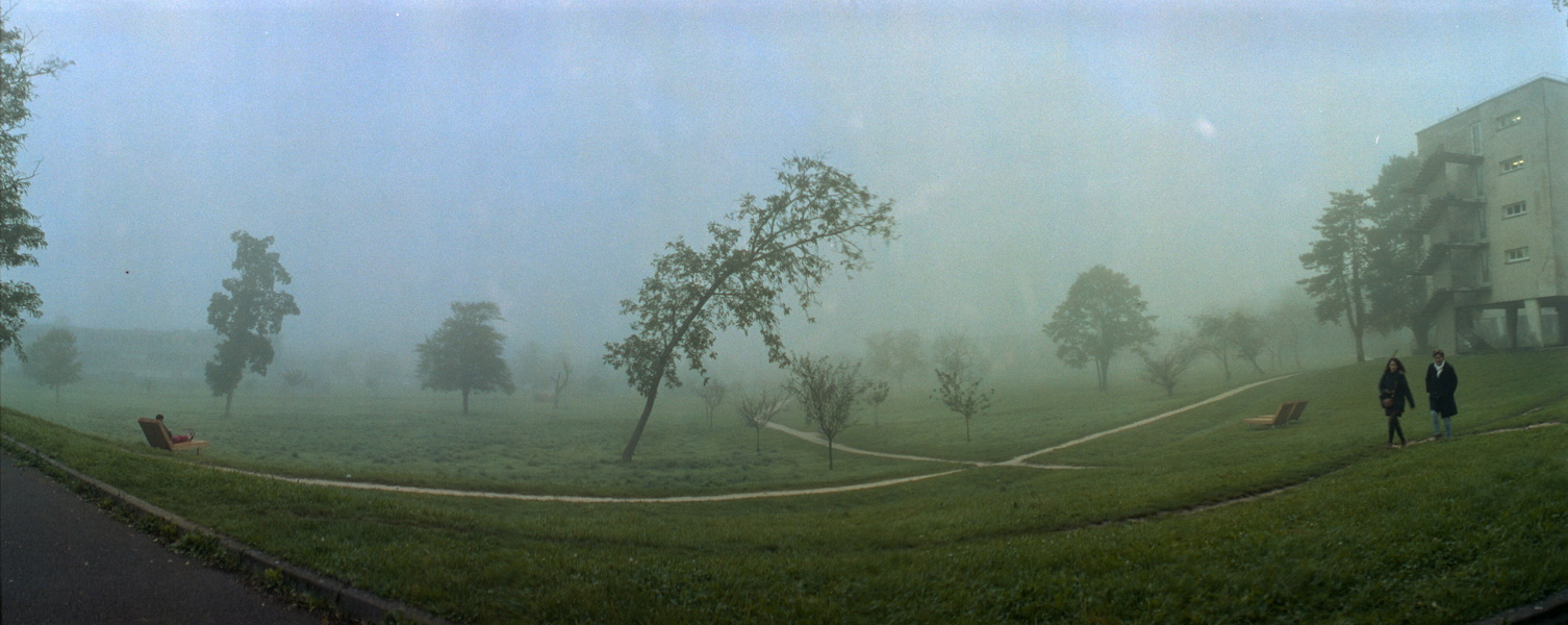 Fac dans le brouillard