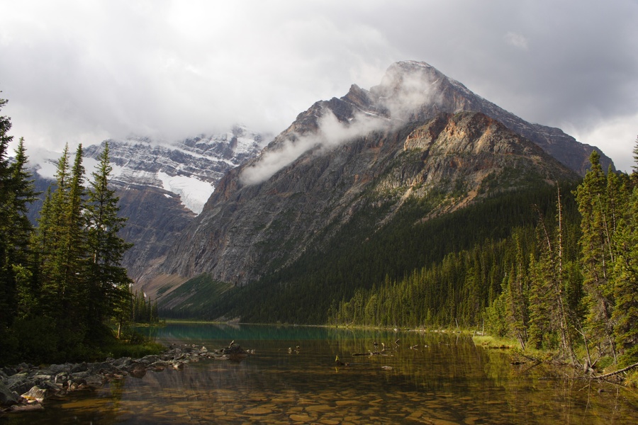 Cavell Lake and Mount