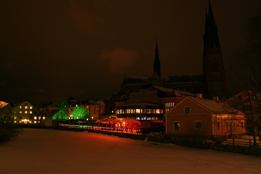 Uppsala, by night
